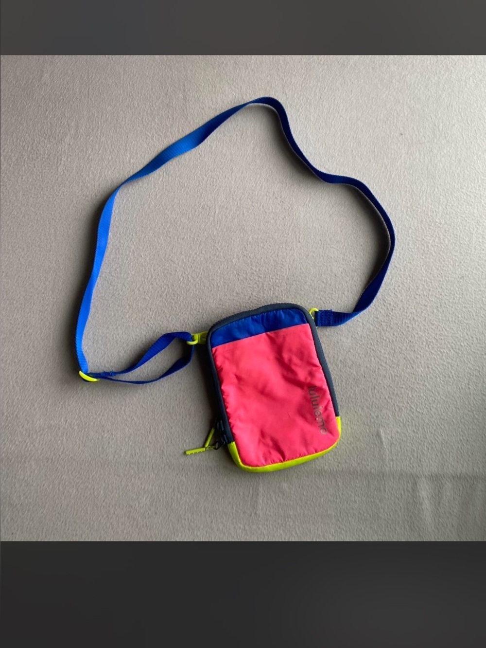 Lululemon Bright Colorblock Crossbody Pouch - Pink & Blue